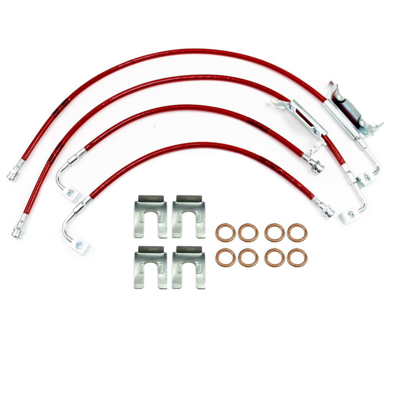 Jeep JK Wrangler (2011-2016) 0″-2″ Lift – Stainless Steel Brake Line Kit